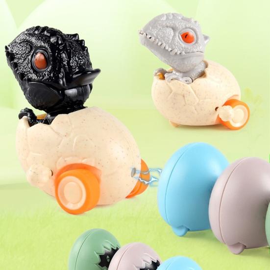 Заводная игрушка Яйцо динозавра Подвижный рот Заводная игрушка Дино с 3 магнитными яйцами Инерционный привод Малыши Мультяшная машинка-динозавр