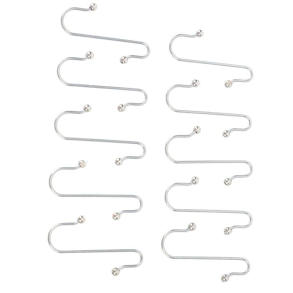 100 шт. крючков из нержавеющей стали, многоцелевые крючки в форме буквы S, декоративные вешалки для Рождества