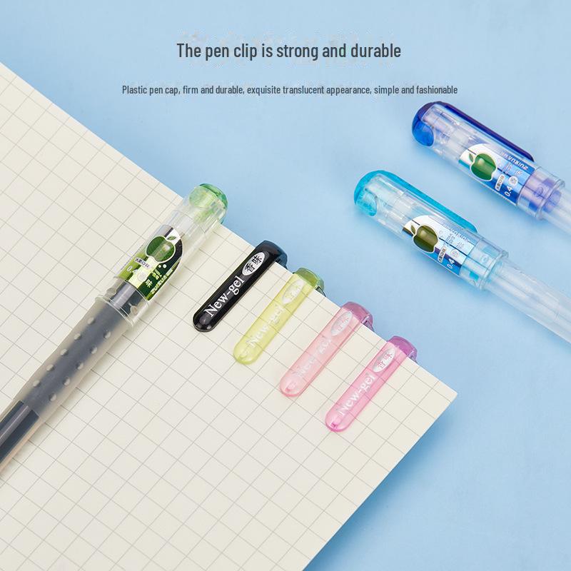 Giant 0.4mm Gel Pen Set - 12 Fruity Colors, Large Capacity, Ideal for Students & Signatures