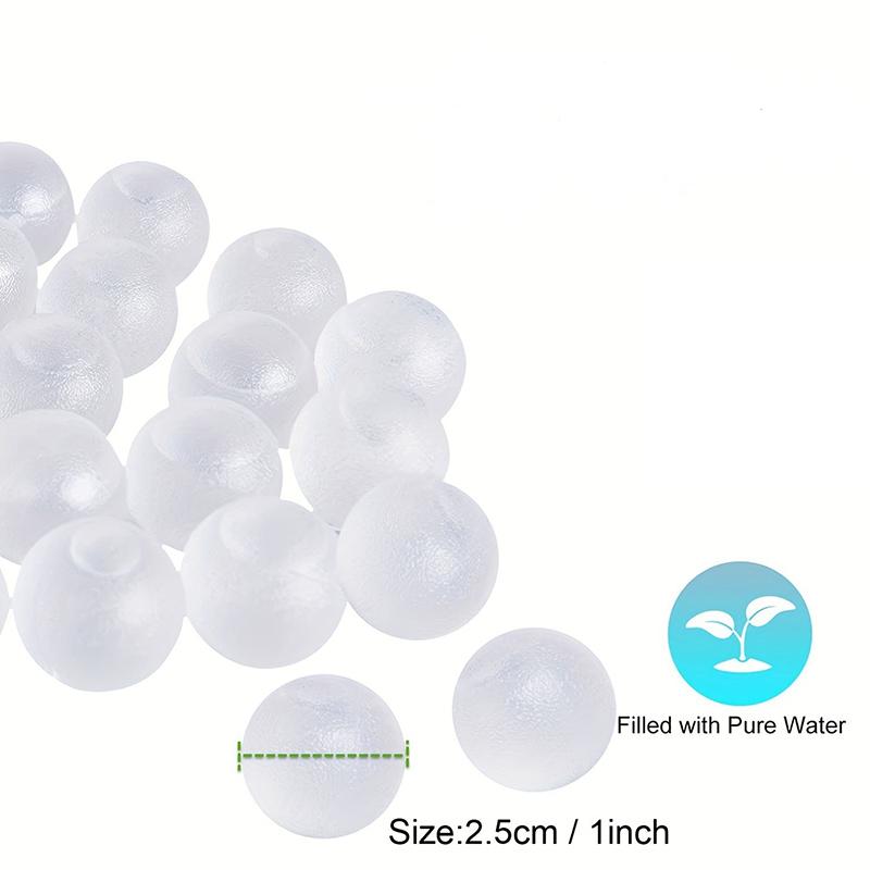 24Pcs/Set Whisky Reusable Ice Cube The Summer Wear-Resistant Rocks Whiskey Cubes Plastic Colored Balls Accessories