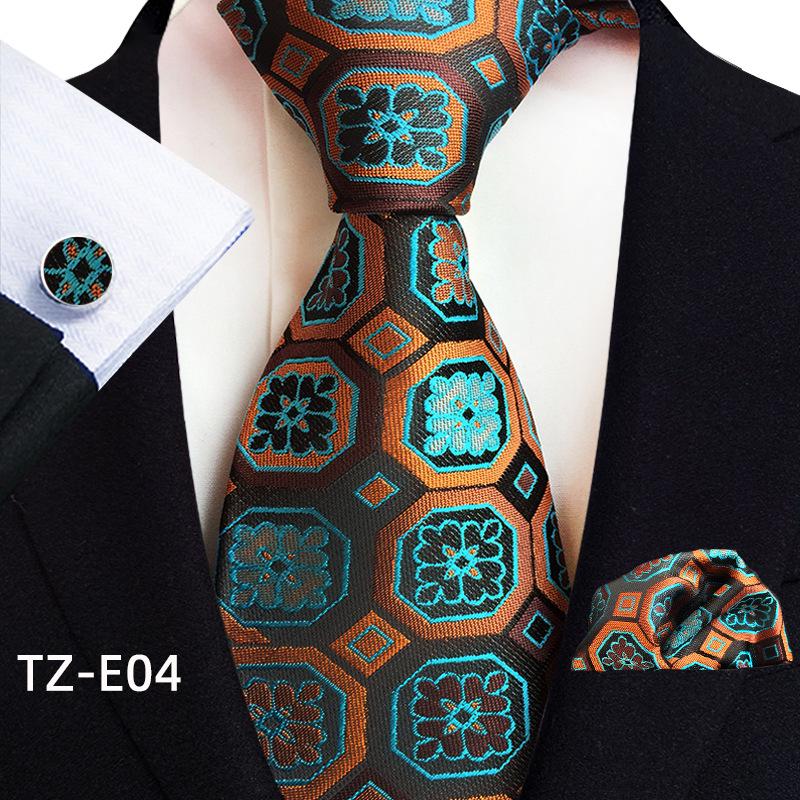 Paisley Waist Flower Men's Tie, Pocket Square, and Cufflinks Set - 2025 Edition
