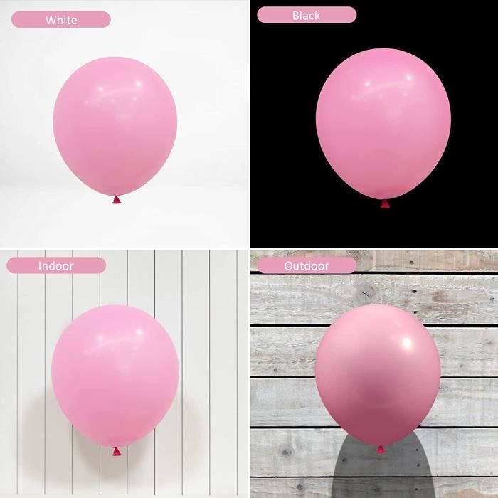 Latex Balloon - Pink - 50 Pieces - 10" (25 Cm) - Natural Latex - Helium Included