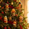Holiday Lawn Stakes 6 Pcs Large Christmas Tree Picks, Wooden Santa Snowman Gingerbread Ornaments, Xmas Claus Garden Decor Topper Decoration