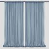 2pcs 5ft X10ft Chiffon Backdrop Curtains, 2 Layer Sheer Fabric Backdrop Drapes Drapes for Bridal Shower Wedding Arch Party Decor