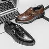 Классические фирменные мужские туфли из натуральной кожи, мужские туфли с острым носком, повседневные деловые туфли, мужские свадебные туфли в британском стиле