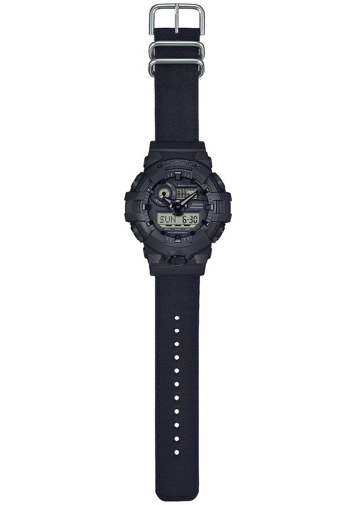 Часы Utility черная серия Eco Ткань материал крест-накрест Черный [Casio] G-Shock [] CORDURA® GA-700BCE-1AJF Мужские