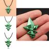 Mushoku Tensei Jobless Reincarnation Green Arrow Necklace With Alloy Pendant For Cosplay Fans