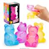 Много мягких антистресс-игрушек, случайный выбор: Игрушки-пищалки "Сыр", Паровые булочки и пельмени, Длинный масляный хлеб, Игрушки-сквиши "Медведь"