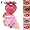 HANDAIYAN 12 Color Pearl Color Makeup Disks Easy To Color European and American Style Matte Eye Shadow Plate