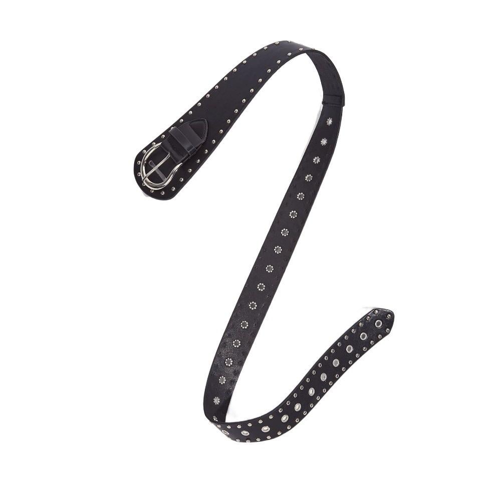 PU Leather Women's Waist Belt Vintage Dress Jeans Waistband Rivet Leather Belt Waist Decoration