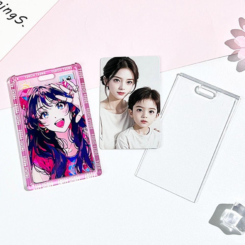 Портативный карман для карт с шейным шнурком, защитный чехол для карт, милый держатель для карт, канцелярские товары