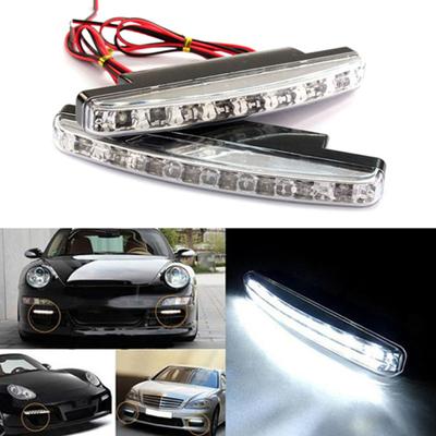 2шт водонепроницаемый универсальный DC 12V 8LED автомобильные противотуманные фары дневного света ходовые огни