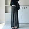 Knitted Sequined Diamond Women's New Spring Autumn Loose Casual Pants Straight-leg Floor-length Wide-leg Pants