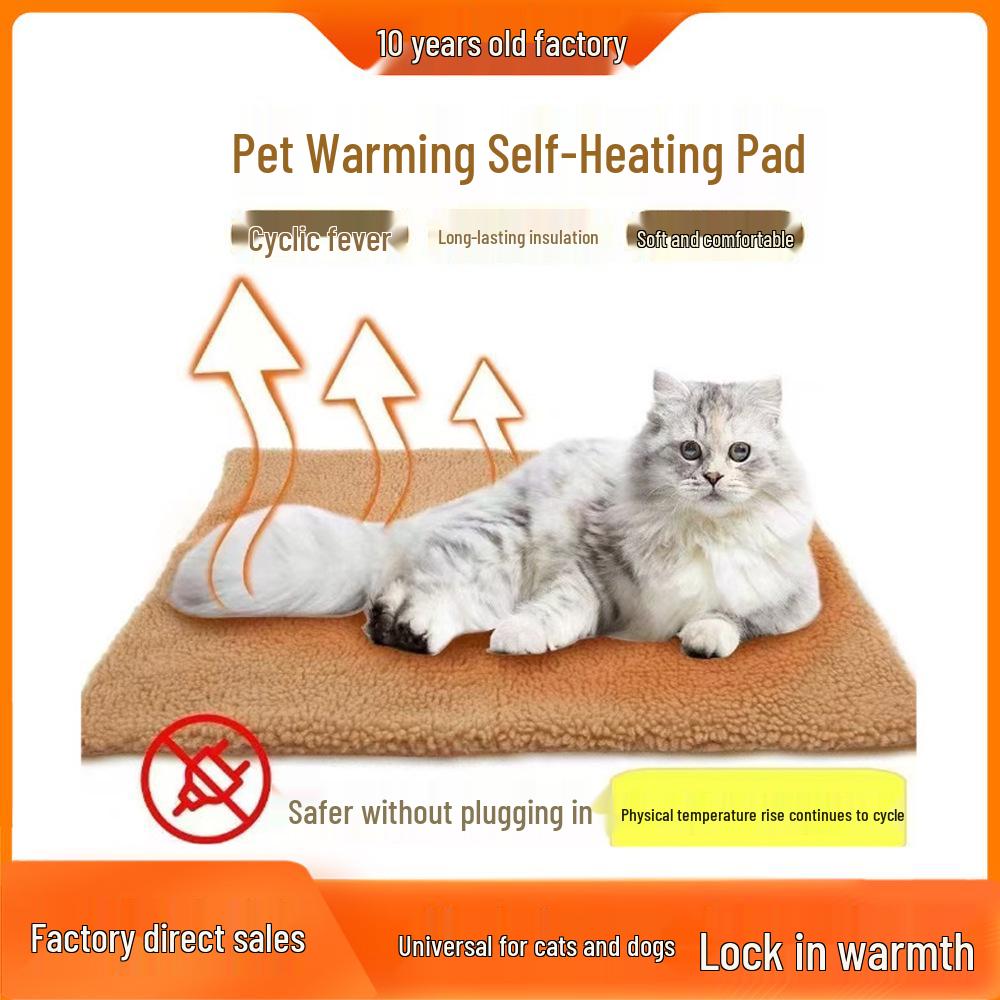 Самонагревающийся зимний коврик для питомцев: Теплая спальная подушка для собак и кошек