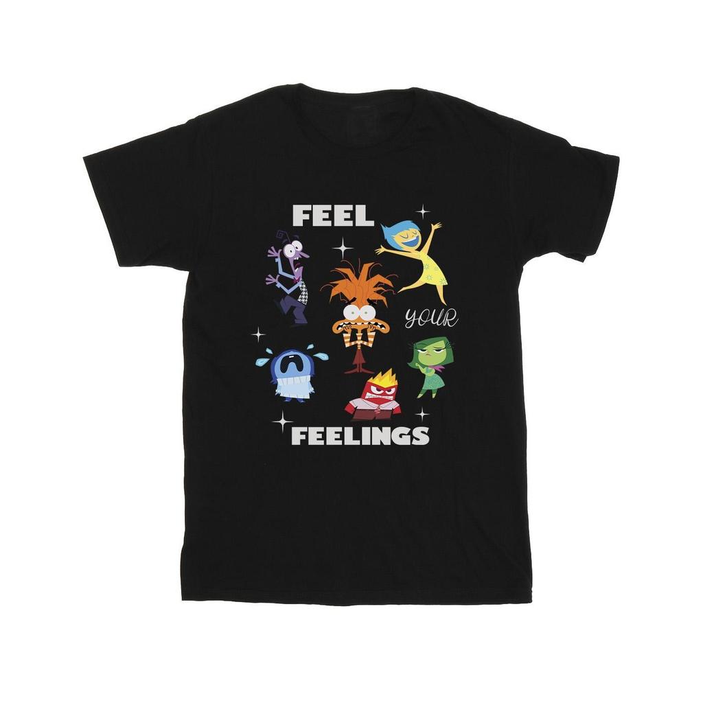 Inside Out 2 Boys Feelings Cotton T-Shirt