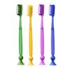 Suction Cup Soft Bristle Toothbrush with Base for Family Use