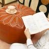 Waterproof Pumpkin Pouf Cover Round Sofa Stool Cover Storage Leg Bench  Home Furniture