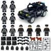 MOC Black SWAT Small Pellet Building Block Doll Police Car Off-road Vehicle Boy Military Set Building Toy