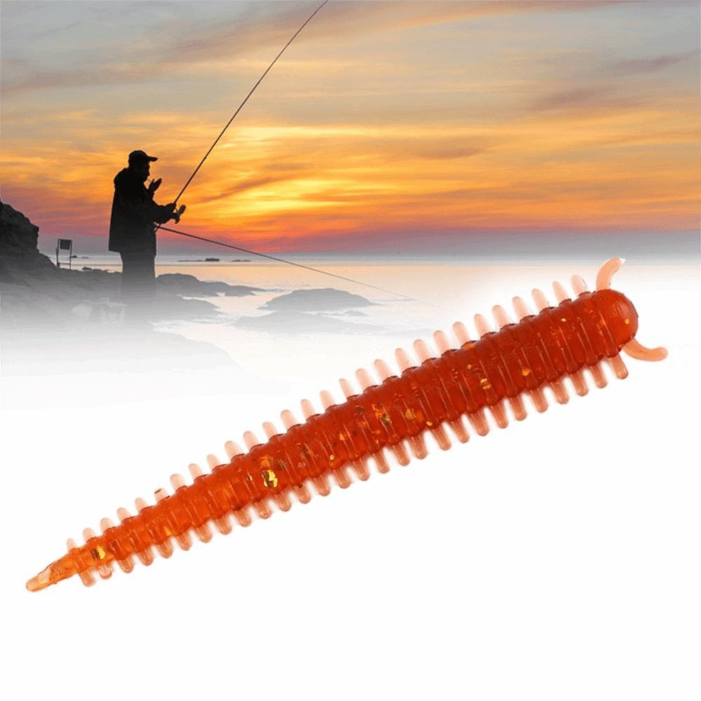 30pcs Fishy Smell Earthworm Fishing Bait Elastic Maggot Lures Earthworm Lures Saltwater Fishing