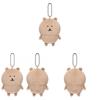 Plush Chiikawa Black Bear Expression Hanging Keychain Collectors Bag Ornament