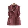 Spring and Summer Women's Fashion Mid-length Loose Waist Casual Vest