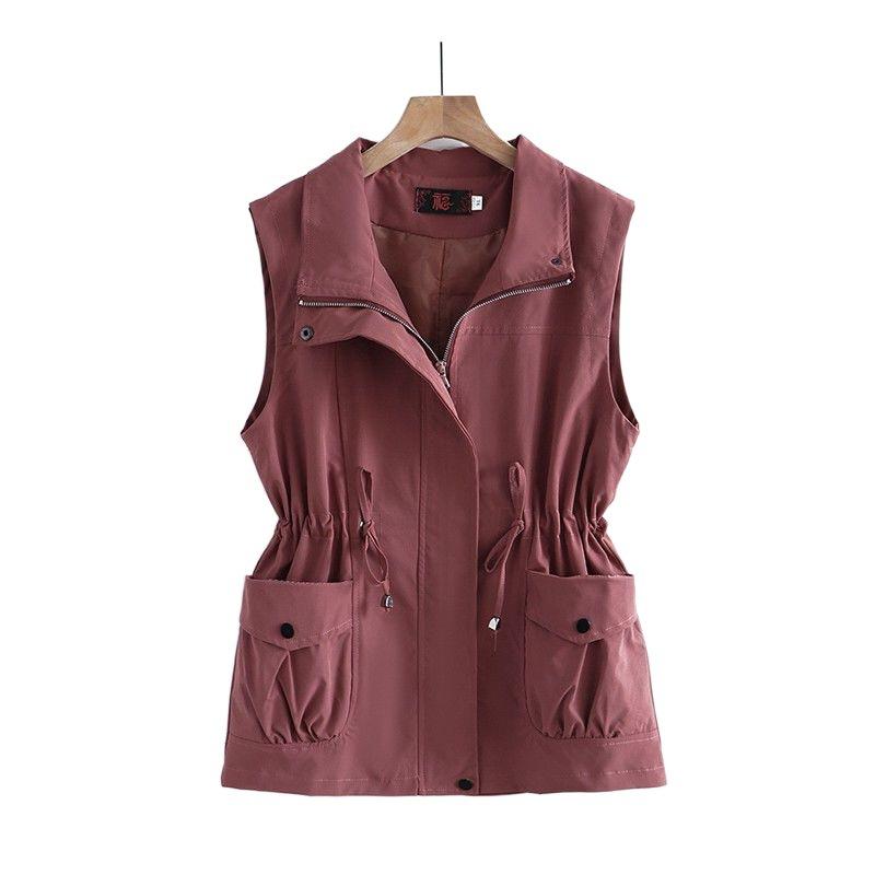 Spring and Summer Women's Fashion Mid-length Loose Waist Casual Vest