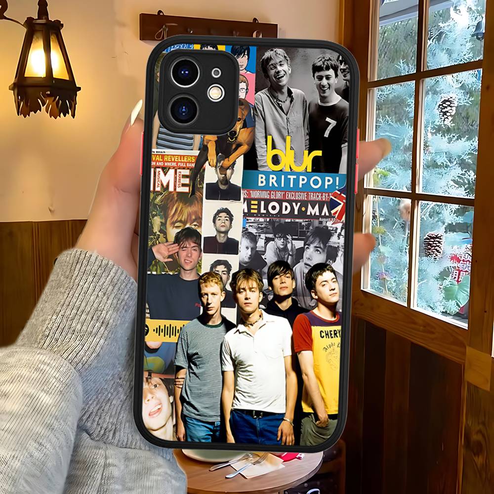 Rock Band B-Blur Matte Protective Case For IPhone 16 15 14 13 12 11 Pro Max X XS MAX Protection Case