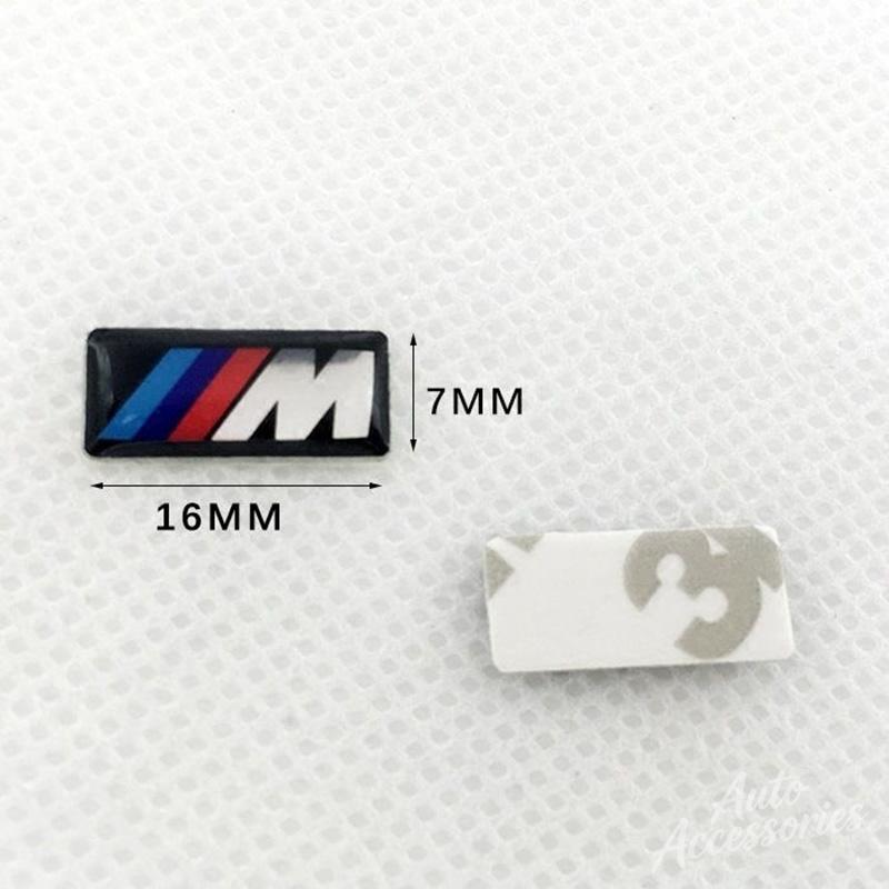16/17/19mm Car Steering Wheel Decor Stickers Center Hub Cap Emblem DIY Decal Ornament Accessories For BMW M Performance X3 X5 X7