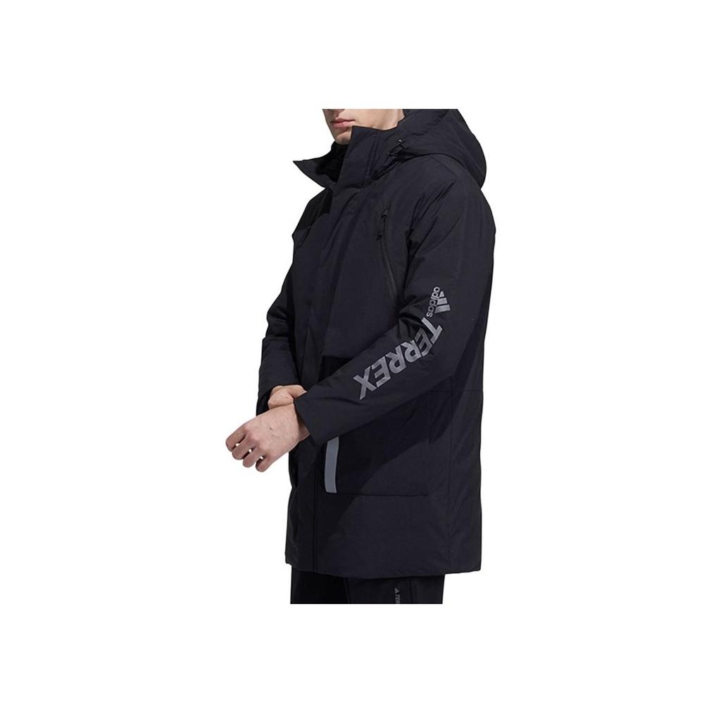 Adidas Куртка Mid Down черная мужская уличная H13849