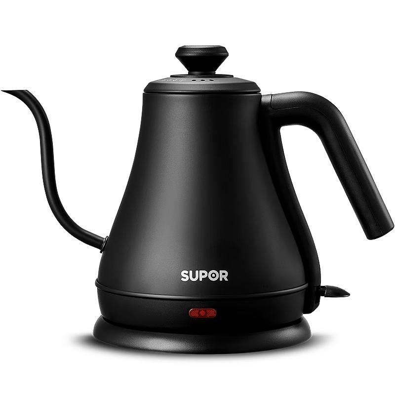 Supor 0.8L 304 Stainless Steel Electric Gooseneck Kettle CN plug (adapter included)