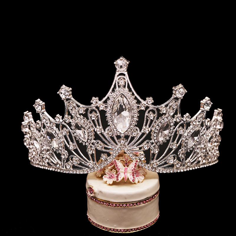 Bridal Crown Styling Wedding Accessories Handmade Wedding Rhinestone Marquise Korean New Style