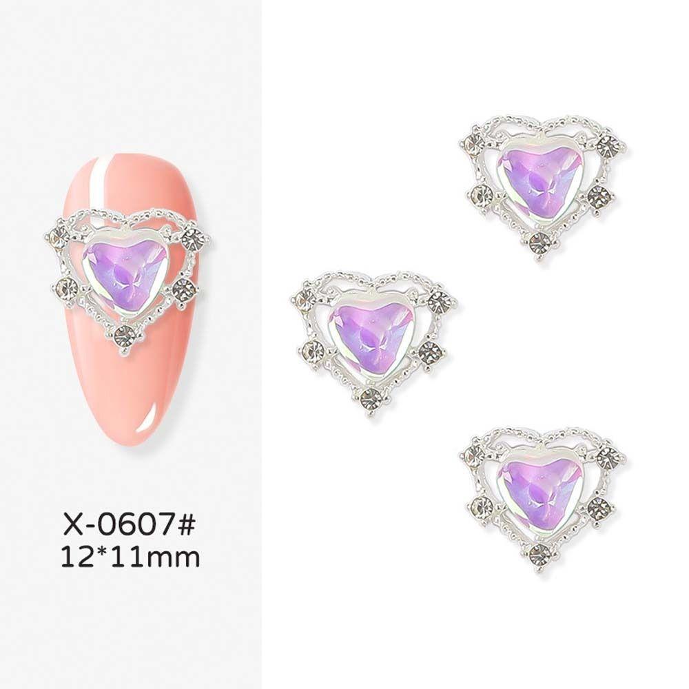 Маникюрные аксессуары Стразы для ногтей в форме сердца Украшения для ногтей в виде кролика 3D-сверла Украшения для ногтей
