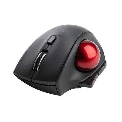 Мышь-трекбол Sanwa Direct Bluetooth Маленькая Тихая Совместимая с ОС 5 Кнопок Черная Mac/Win/Android/iPad (с кнопками "Назад/Вперед") 400-MABTTB181BK