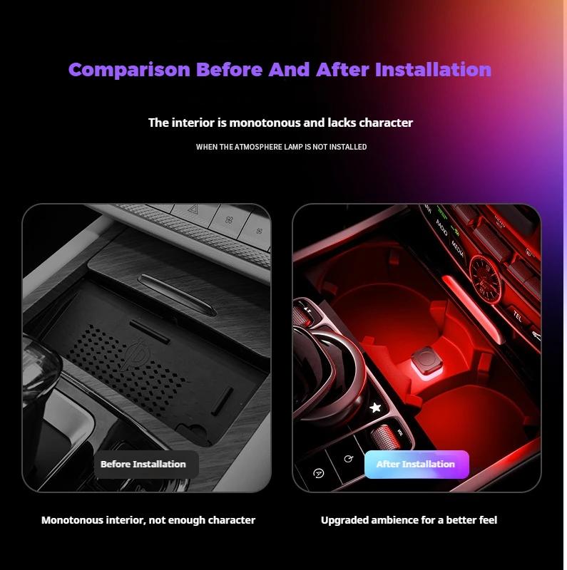 Новый мини универсальный USB автомобильный интерьерный окружающий свет светодиодный сигнальный свет автомобильный свет для чтения украшения автомобильные интерьерные аксессуары свет