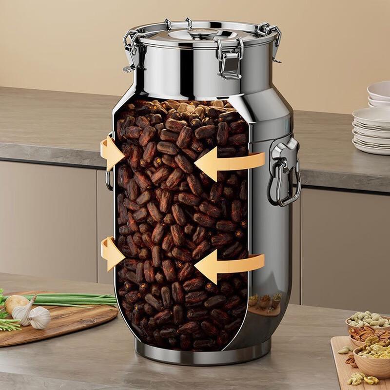Герметичное Storage Bucket из нержавеющей стали большой емкости
