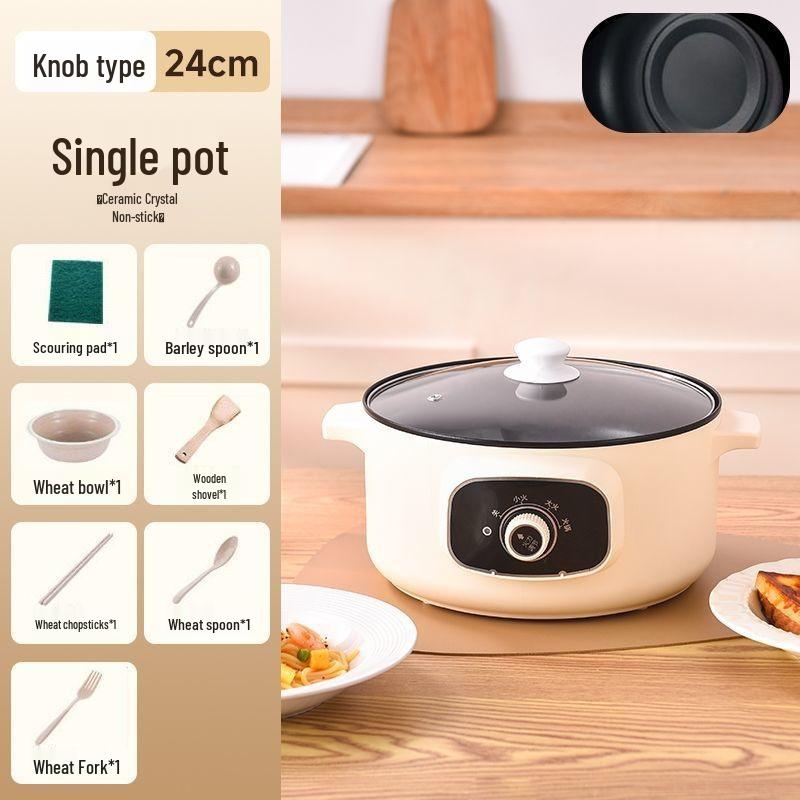 Multi-Functional Electric Cooking Pot: Stir-Fry, Noodles, Hot Pot & More