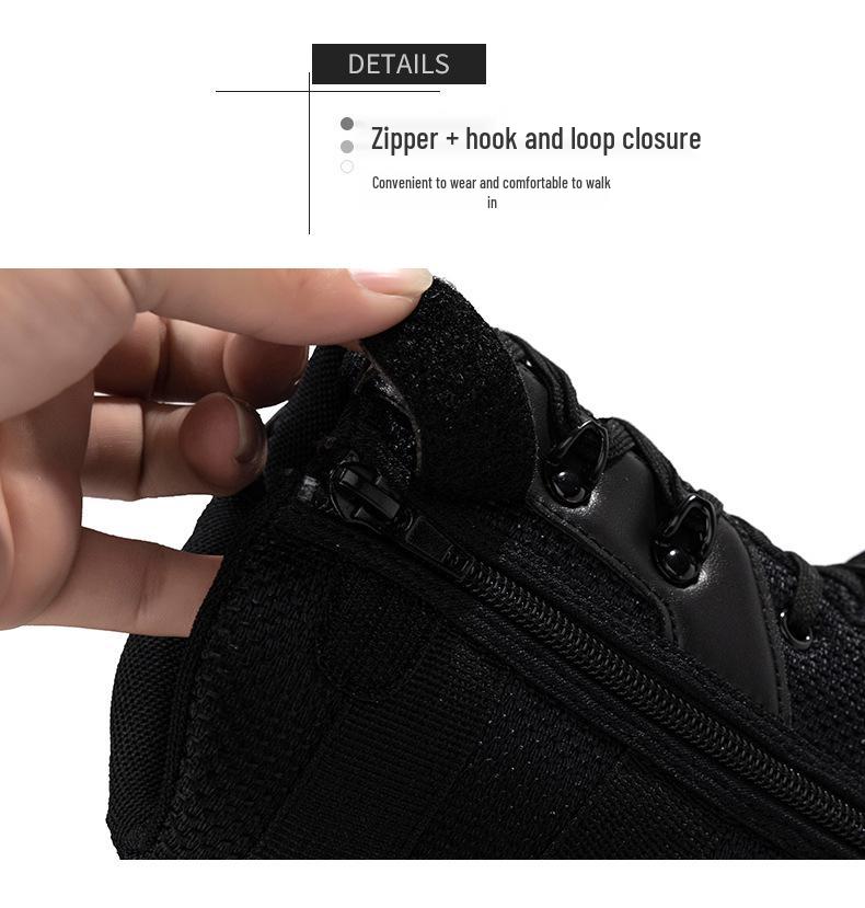 Мужские тактические высокие берцы на боковой молнии для спецназа и внедорожного использования.