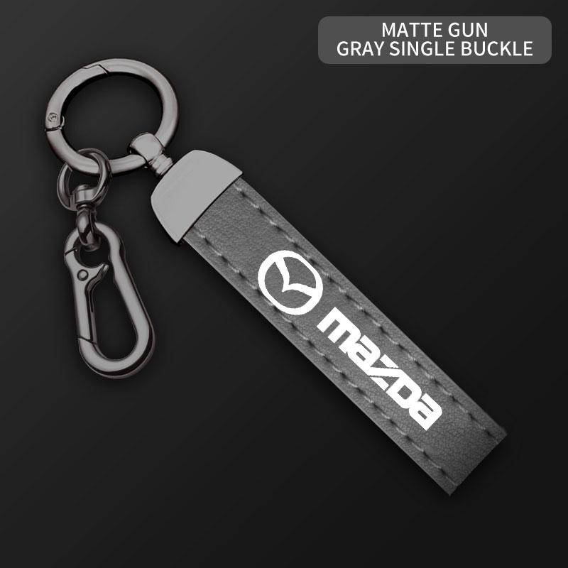 Multiple colors Luxury Car KeyChain Genuine Leather Key Chain for Mazda 3 bk bl 323 Axela Atenza CX-3 CX-4 CX5 CX-7 Accessories vf2