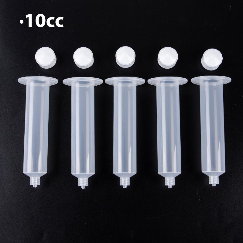 5Pcs Glue Dispensing Syringe Barrel 3/5/10/30/55Cc Glue Dispenser Syringe Tube