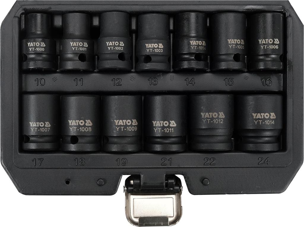 Yato YT-10251 1/2" Impact Socket Set 13 Pieces (5906083104923)