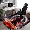 1PC Custom Name "Reaper's Fiery Dance" Theme Floor Mat Ideal for Living Room, Game Rooms, Office, Bedroom,Floor Mat Playful Design