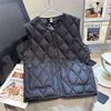 Autumn and Winter New Down Cotton Vest Inner Wear Women's Light and Slim Short Cold and Warm Liner Vest