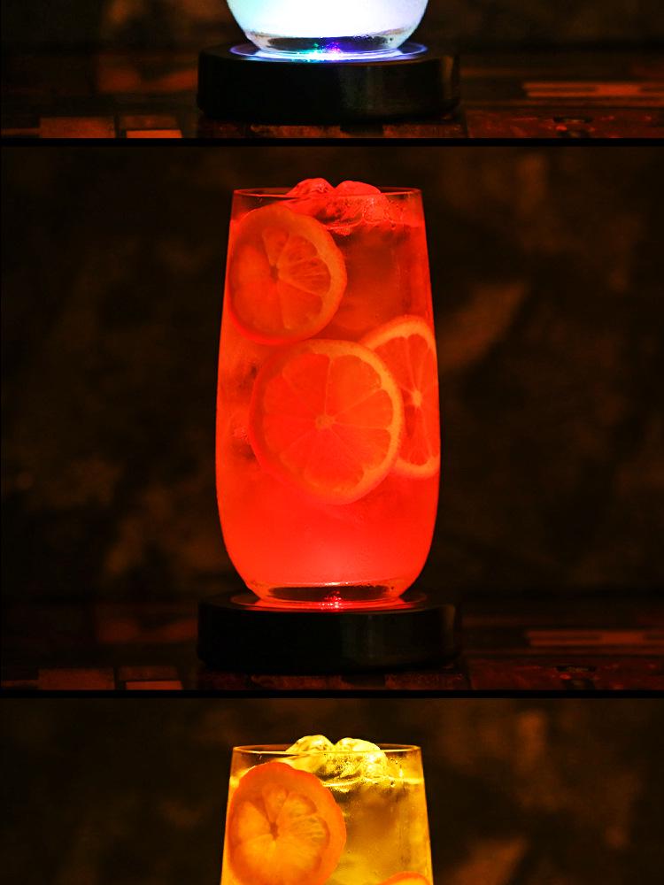Светящаяся подставка под бокал для вина и коктейлей – Подсветка для бара и бармена