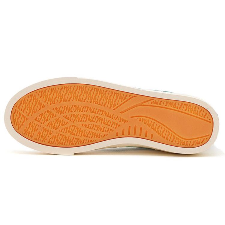 Li Ning Wave 180 Покрытие Нескользящее, Износостойкое, Легкие Высокие Кеды для Скейтборда Мужские Белый Зеленый AECS003-1