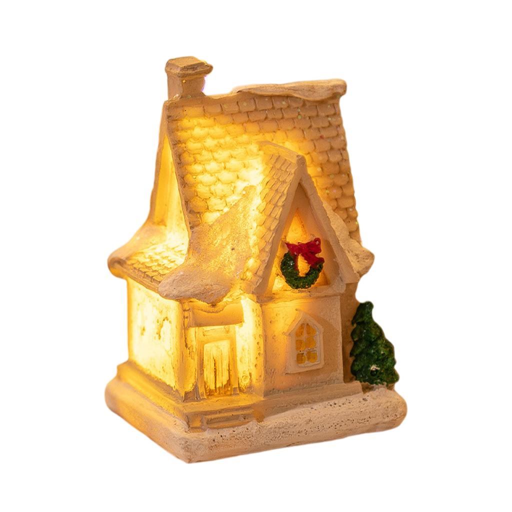 Рождественская деревня Светодиодная освещенная деревня, Коллекция рождественской деревни Декор для комнаты в помещении Коллекционные здания