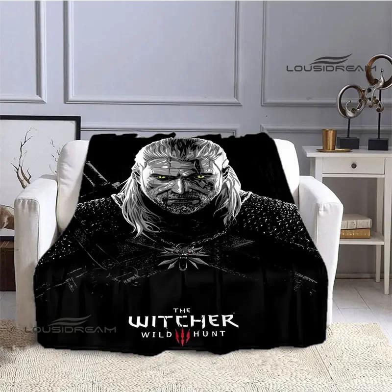 W-Witcher game Printing blanket Flange Warm blanket picnic blanket Home travel blanket bed linings Birthday Gift  picnic blanket