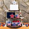 6 Pcs 4th of July Wooden Star Signs Vintage Star Shaped Wood Blocks Memorial Day Patriotic Rustic