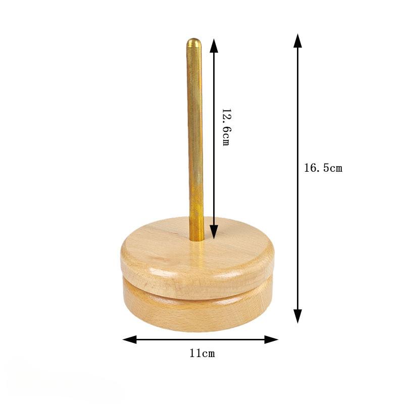 Деревянная подставка для пряжи, держатель для катушек пряжи, моталка для шерстяных клубочков, магнитный вращающийся держатель-спиннер, прядение, хранение катушек пряжи для дома, плетение