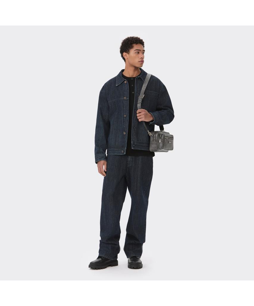 Customellow Blue Wale Denim Trucker Jacket Cwjas26122Bux