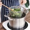 With Handle Stainless Steel Foldable Mesh Net Cooking Tools Food Colander Filter Frying Basket
